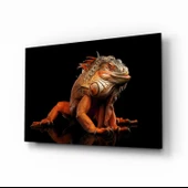 Komodo Ejderhası Cam Tablo thumbnail 1