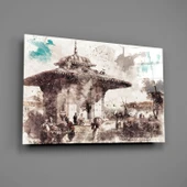 Üsküdar İllüstrasyonu Cam Tablo thumbnail 2