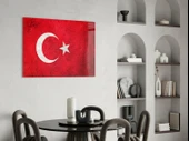 Türk Bayrağı Cam Tablo thumbnail 4