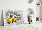 Sarı Tramvay Basel Cam Tablo thumbnail 3