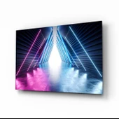 Neon Işıklar Cam Tablo thumbnail 1