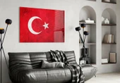 Türk Bayrağı Cam Tablo thumbnail 3