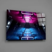 Neon Işıklar Cam Tablo thumbnail 2