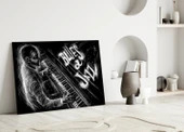 Caz Blues Müziği Cam Tablo thumbnail 3