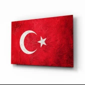 Türk Bayrağı Cam Tablo thumbnail 1