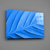 Mavi Yaprak Cam Tablo thumbnail 2