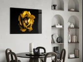 Sarı Çiçek Cam Tablo thumbnail 5