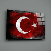 Türk Bayrağı Cam Tablo thumbnail 2