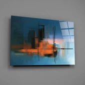 Soyut Siluet Cam Tablo thumbnail 2