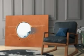 Soyut Tarçın Cam Tablo thumbnail 6