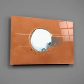 Soyut Tarçın Cam Tablo thumbnail 2