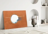Soyut Tarçın Cam Tablo thumbnail 3