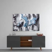 Mavi Çiçekler Cam Tablo thumbnail 8