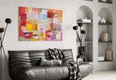 Modern Patchwork Cam Tablo thumbnail 4