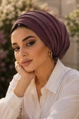 Küllü Bordo Çift Katlı Önü Düz Salaş Bone thumbnail 2