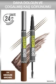 Brow Insert Çift Uçlu Kaş Kalemi – 04 Medium Brown thumbnail 1