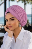 Koyu Pembe Çift Katlı Drapeli Salaş Bone thumbnail 2