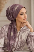 Vizon Desenli Eşarp Bone thumbnail 2