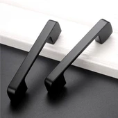 Marelli NERO BLACK siyah 128 mm mobilya dolap kulbu thumbnail 3