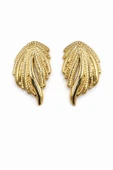 Monstera Gold Çivi Küpe thumbnail 2