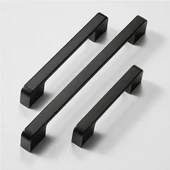 Marelli NERO BLACK siyah 128 mm mobilya dolap kulbu thumbnail 2