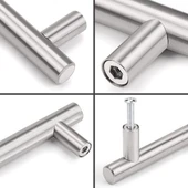 Marelli 128 mm paslanmaz inox boy kulp mobilya, dolap kulbu, kulp modeli thumbnail 4
