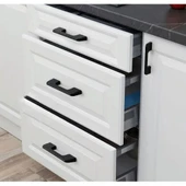 Marelli VENTO BLACK siyah 96 mm mobilya dolap kulbu thumbnail 4