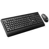 Lecoo Kw202 Q Klavye - Mouse Set Siyah thumbnail 2
