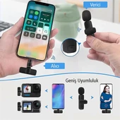 Magicvoice K8 Vlogger Yaka Mikrofonu (Android, Gopro, Osmo Action, İphone, İpad) thumbnail 2