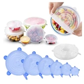 Tazeliği Koruyan 6 Lı Silikon Strech Kapaklar thumbnail 5