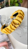 Taç saten taşlı sarı thumbnail 1