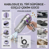 Kablosuz El Tipi Çoklu Başlıklı Süpürge thumbnail 2