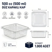 500 cc Sızdırmaz Kap 1000 Adet thumbnail 1