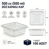 500 cc Sızdırmaz Kap 100 Adet thumbnail 1