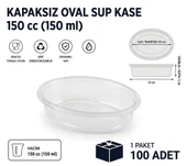 Oval Sup Kase 150 cc KAPAKSIZ - 100 adet thumbnail 1