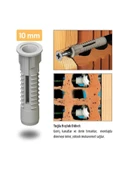 BRATİ HAND TOOLS 8Mm Tuğla Boşluk Dübeli 50 Adet thumbnail 4