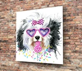 Sevimli Köpek Cam Tablo thumbnail 2