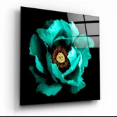 Floral Yeşil Cam Tablo thumbnail 1