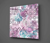 Mor Damask Cam Tablo thumbnail 2