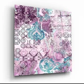 Mor Damask Cam Tablo thumbnail 1