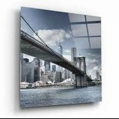 Brooklyn Köprüsü Cam Tablo thumbnail 1