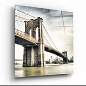 Brooklyn Köprüsü Cam Tablo thumbnail 1