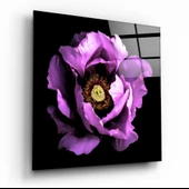 Floral Pembe Cam Tablo thumbnail 1