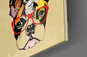 Bulldog Köpek Cam Tablo thumbnail 3