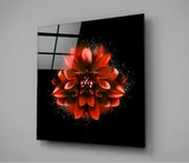 Kırmızı Lotus Cam Tablo thumbnail 2