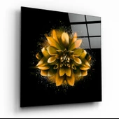 Sarı Lotus Cam Tablo thumbnail 1