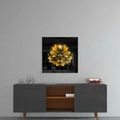 Sarı Lotus Cam Tablo thumbnail 4