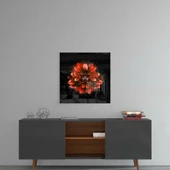 Kırmızı Lotus Cam Tablo thumbnail 4