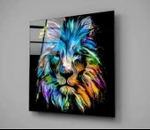 Mavi Aslan Cam Tablo thumbnail 2