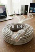 10 MT Cat6 Kablo 10 Metre Data/internet/modem/ethernet Kablosu thumbnail 2